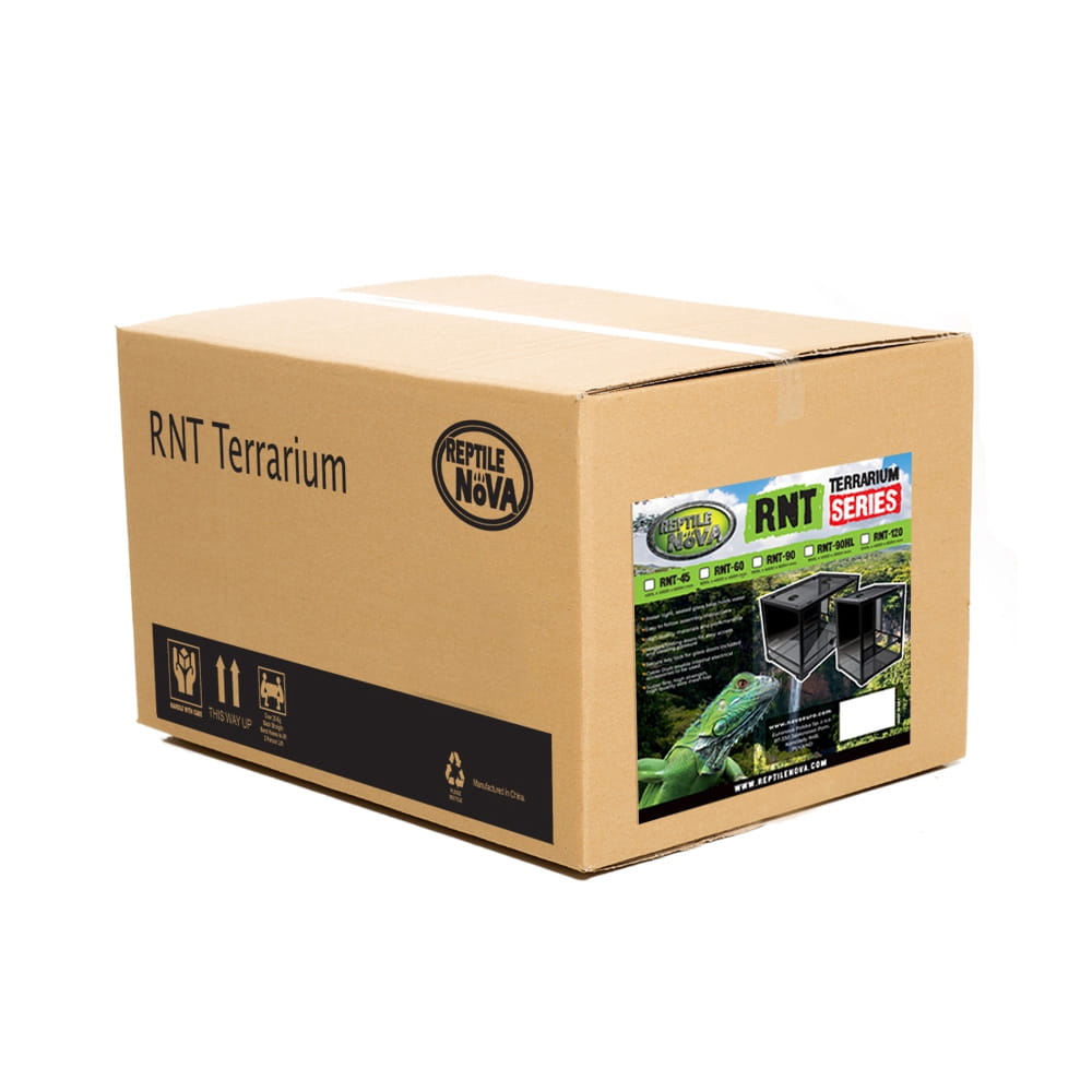 Terrarium 60x45x45cm Reptile Nova – Szklane, Zdejmowana Pokrywa, Metalowa Siatka Wentylacyjna